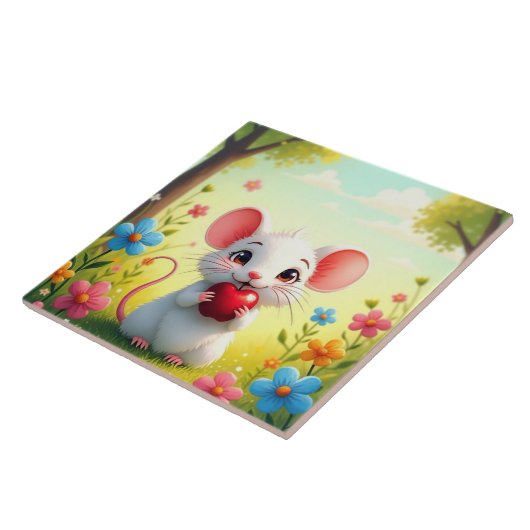 Niedliche Maus Fliese (Seite)