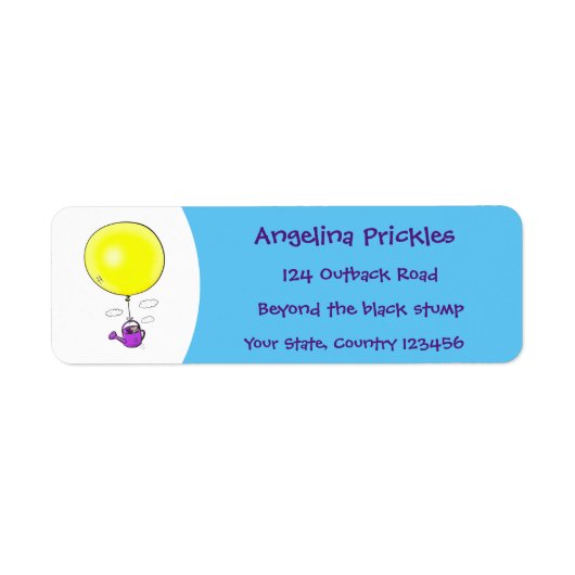 Niedliche Maus in der Gießkanne mit Ballon Cartoon (Vorne)