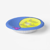 Niedliche Maus in der Gießkanne mit Ballon Cartoon Pappteller (Gewinkelt)