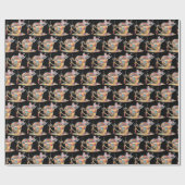 Niedliche Maus in einem Teecup Weihnachten Geschenkpapier (Flach)