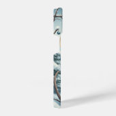 Niedliche Maus in Preppy Winter Attraktion und Hut iPhone Hülle (Rechte Seite)