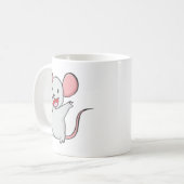 Niedliche Maus Kaffeetasse (Vorderseite Links)