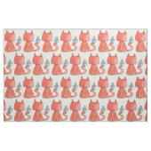 Niedliche Maus Lieben Kitty Cat Stoff (Fat Quarter (45,7 x 55,9 cm))