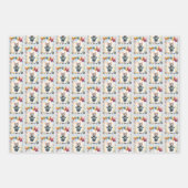 Niedliche Maus mit bunten Ballons, kundenspezifisc Geschenkpapier Set (Vorderseite)