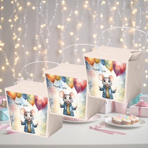 Niedliche Maus mit bunten Ballons, kundenspezifisc Geschenkschachtel