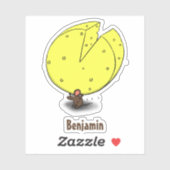 Niedliche Maus mit Cartoon-Abbildung Aufkleber (Blatt)