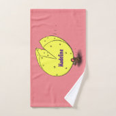 Niedliche Maus mit Cartoon-Abbildung Badhandtuch Set (Handtuch)
