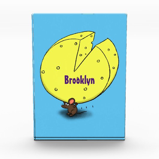 Niedliche Maus mit Cartoon-Abbildung Fotoblock (Vorderseite)