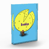 Niedliche Maus mit Cartoon-Abbildung Fotoblock (Links)