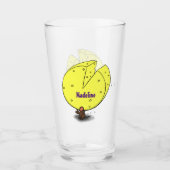 Niedliche Maus mit Cartoon-Abbildung Glas (Vorderseite)