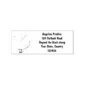 Niedliche Maus mit Cartoon-Abbildung Gummistempel (Prägung)