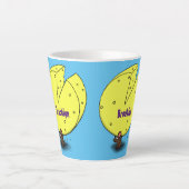 Niedliche Maus mit Cartoon-Abbildung Milchtasse (Vorderseite)