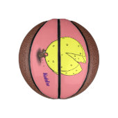 Niedliche Maus mit Cartoon-Abbildung Mini Basketball (Vertikal)