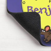 Niedliche Maus mit Cartoon-Abbildung Mousepad (Ecke)