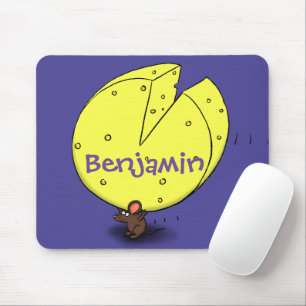 Niedliche Maus mit Cartoon-Abbildung Mousepad