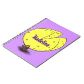 Niedliche Maus mit Cartoon-Abbildung Notizblock (Linke Seite)