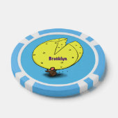 Niedliche Maus mit Cartoon-Abbildung Pokerchips (Einzeln)