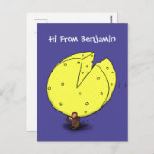 Niedliche Maus mit Cartoon-Abbildung Postkarte (Vorne/Hinten)