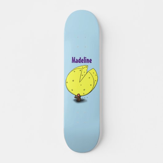 Niedliche Maus mit Cartoon-Abbildung Skateboard (Vorne)