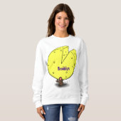 Niedliche Maus mit Cartoon-Abbildung Sweatshirt (Vorne ganz)