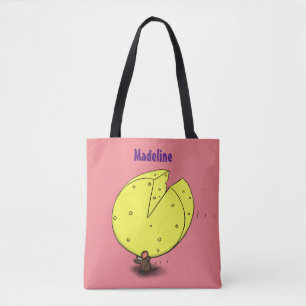 Niedliche Maus mit Cartoon-Abbildung Tasche