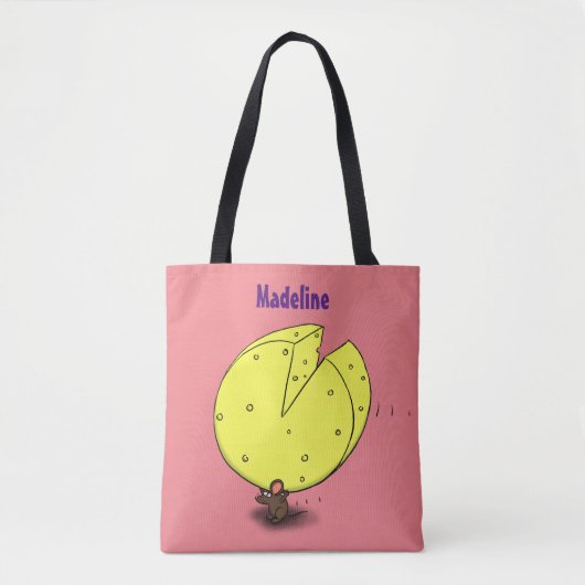 Niedliche Maus mit Cartoon-Abbildung Tasche (Vorderseite)