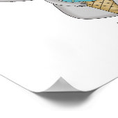 niedliche Maus mit Eistüte Poster (Ecke)
