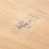 Niedliche Maus mit Geschenken 1 Geburtstag Acryleinladungen (Ablage )