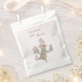 Niedliche Maus mit Geschenken für Weihnachtsdusche Geschenktütchen (Ausgeschnitten)