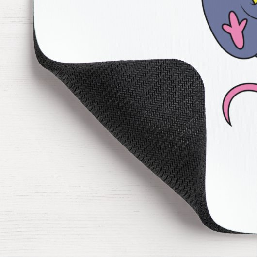 niedliche Maus mit Käse Mousepad (Ecke)