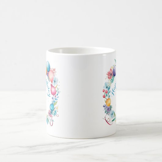 Niedliche Maus mit Party-Hut Kaffeetasse (Mittel)