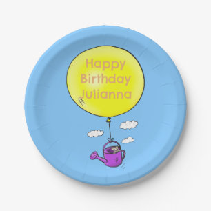 Niedliche Maus personalisiert Cartoon Geburtstag Pappteller