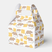 Niedliche Maus Rodent essen Käse Geburtstag Geschenkschachtel (Rückseite)