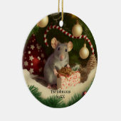 Niedliche Maus Sondertext/texlose Metallverzierung Keramik Ornament (Rechts)