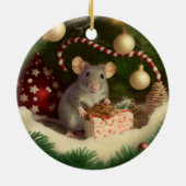 Niedliche Maus Sondertext/texlose Metallverzierung Keramik Ornament (Hinten)