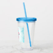 Niedliche Maus Stilvoller Strand Acryltrinkbecher (Links)