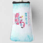 Niedliche Maus Stilvoller Strand Golf Headcover (Rotieren 90)