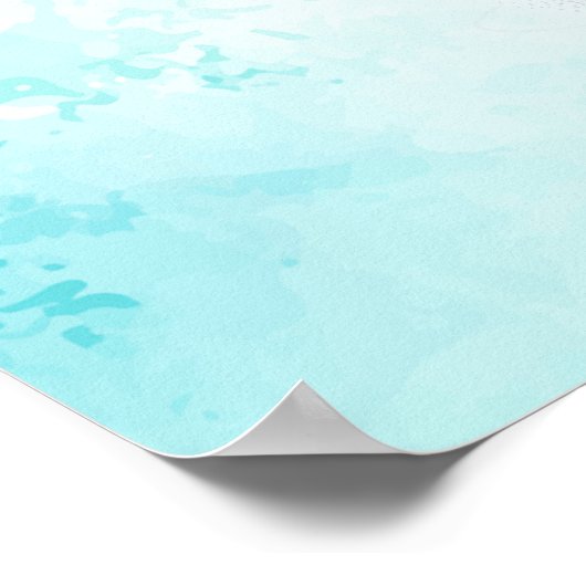 Niedliche Maus Stilvoller Strand Poster (Ecke)