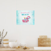 Niedliche Maus Stilvoller Strand Poster (Küche)