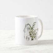 Niedliche Maus und Lilie des Tales Kaffeetasse (VorderseiteRechts)