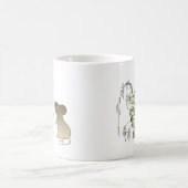 Niedliche Maus und Lilie des Tales Kaffeetasse (Mittel)