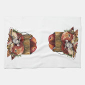 Niedliche Maus und Rote Äpfel Geschirrtuch (Horizontal)
