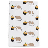 Niedliche Maus zu Halloween Eyeball Cupcake Mittlere Geschenktüte (Vorderseite)