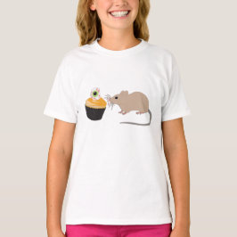 Niedliche Maus zu Halloween Eyeball Cupcake T-Shirt