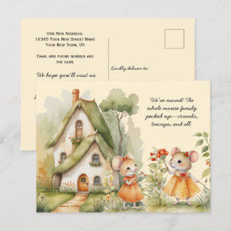Niedliche Mäuse, die wir bewegt haben | Postkarte
