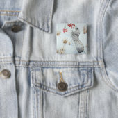 Niedliche Mäuse fressende Beeren Wildschneeszene Button (Beispiel)