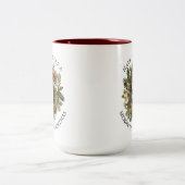 Niedliche Mäuse in Weihnachten Nest Schöne Weihnac Zweifarbige Tasse (Mittel)