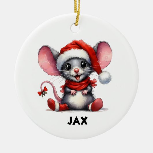 niedliche Mäuse Keramik Ornament (Vorne)