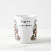 Niedliche Mäuse mit verzauberten Geschenken Weihna Kaffeetasse (Mittel)