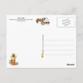 Niedliche Mäuse nähen Postkarte (Rückseite)